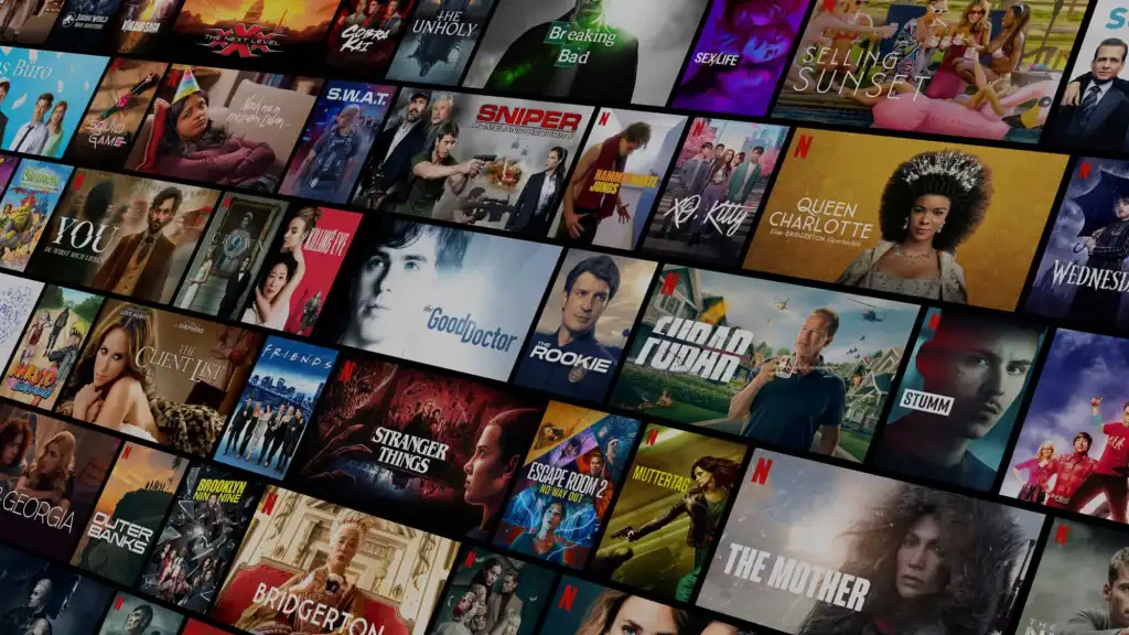 Netflix shows collage